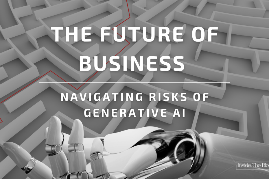 Feature Image for the article "The Future of Business - Navigating the Risks of Generative AI"